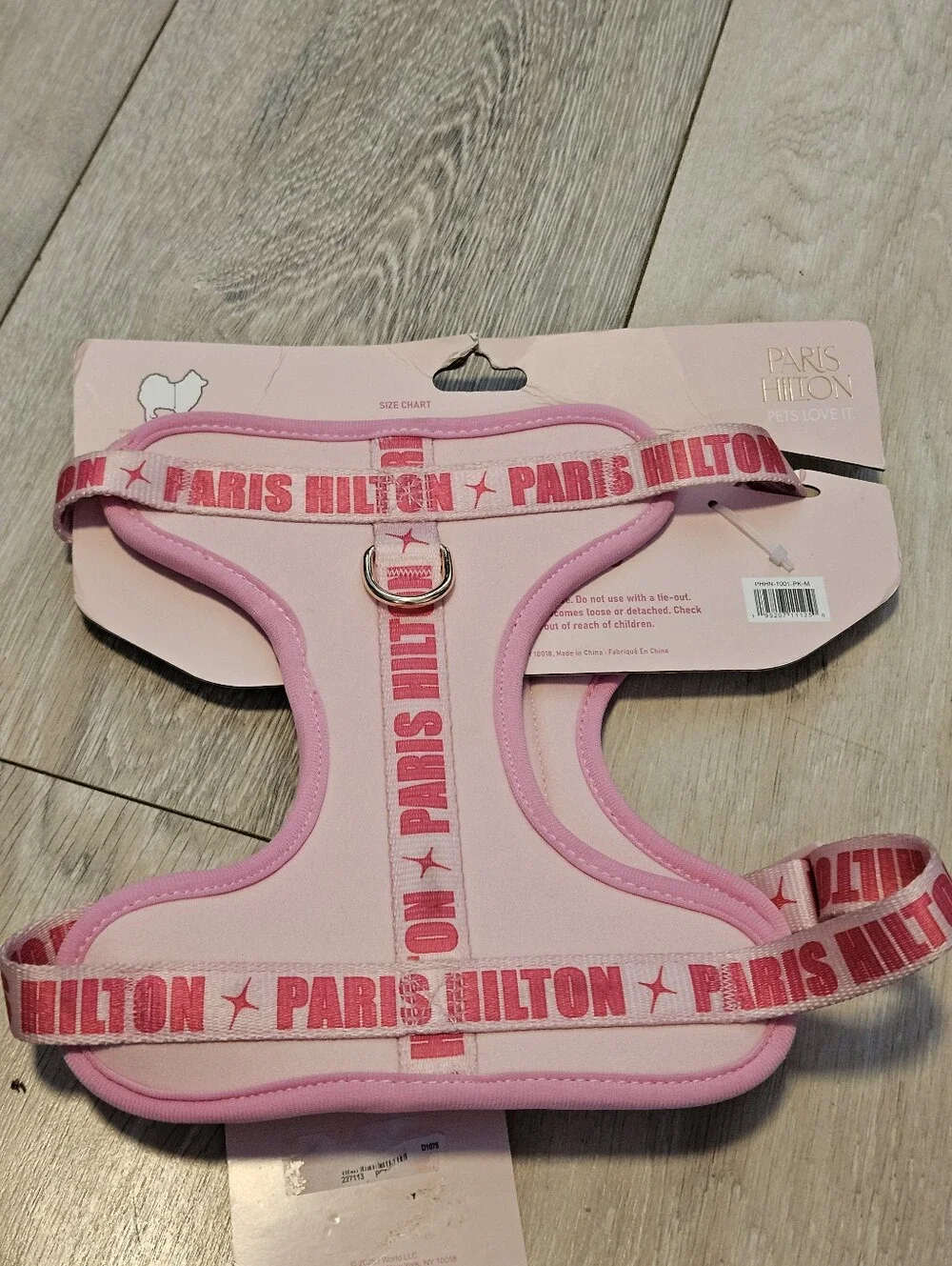 NWT Paris Hilton Pets Love It Pink Dog Harness Size M Medium Padded